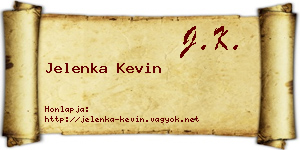 Jelenka Kevin névjegykártya